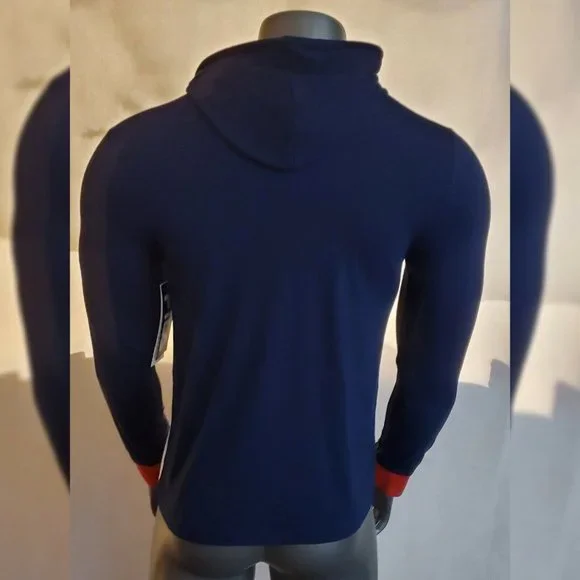 FILA LONG SLEEVE TSHIRT MEN'S WITH HOOD SIZE S MULTICOLOR LOGO DESIGN IN ARM - Picture 6 of 9